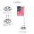 Musman Weather Resistant Metal Garden Stake
