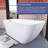 59'' x 28'' Freestanding Soaking Acrylic Bathtub in Gloss White