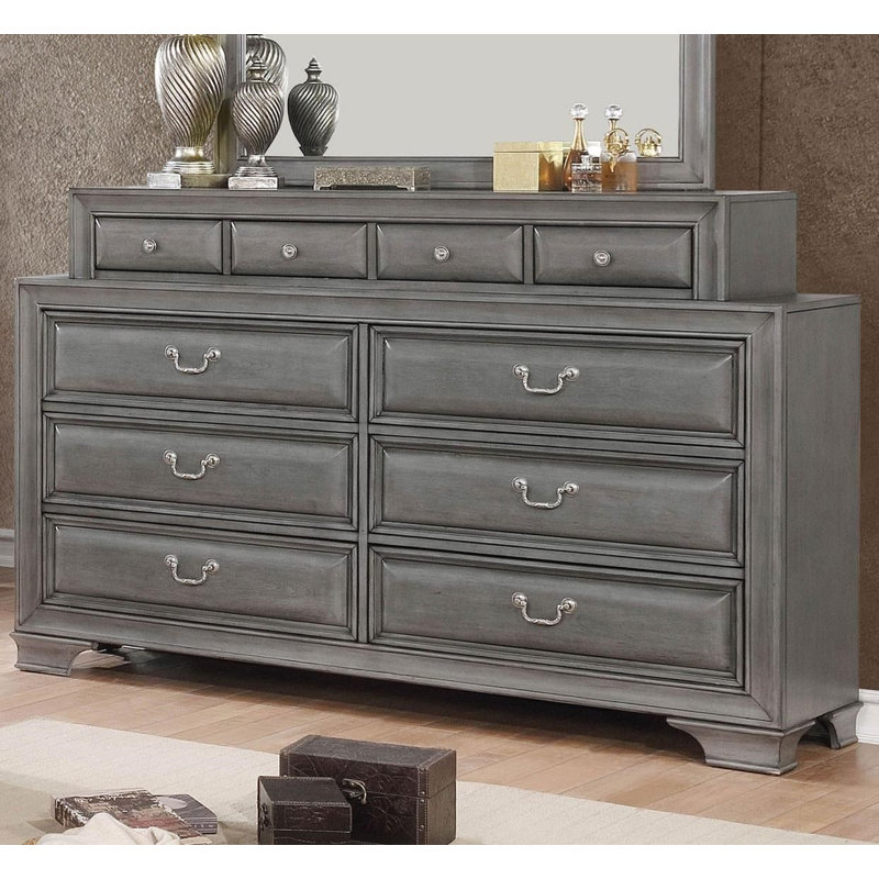 Aimara 66.75'' W 10 - Drawer Dresser, Gray