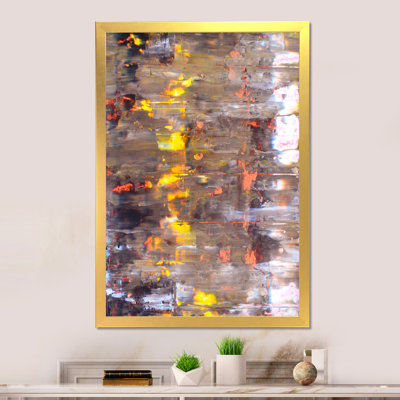 Colorfields dans des tons de brun et de jaune - Art mural moderne et contemporain sur toile