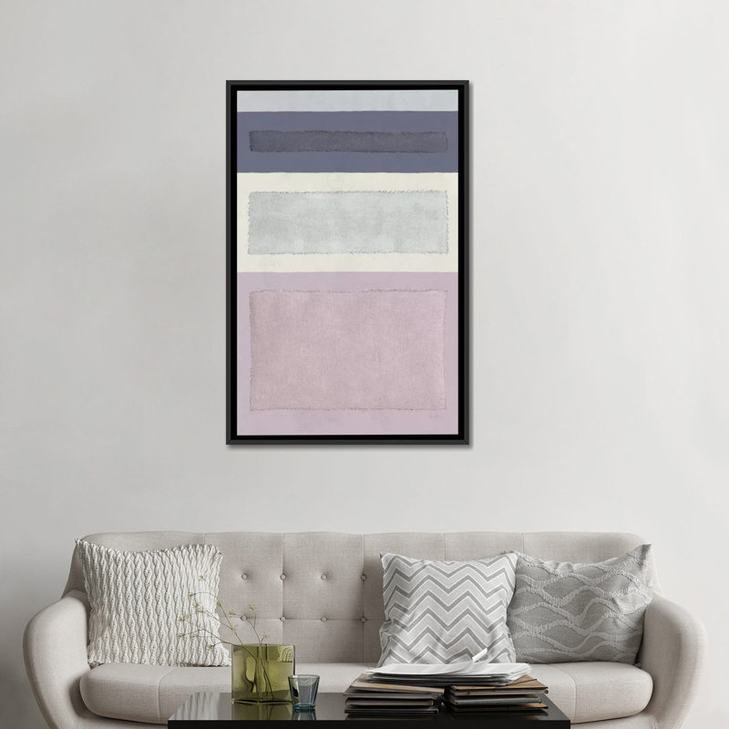 « painted tressage iv », reproduction d’impression sur toile tendue, H 48 po x l 32 po x P 1,5 po, Toile avec cadre noir