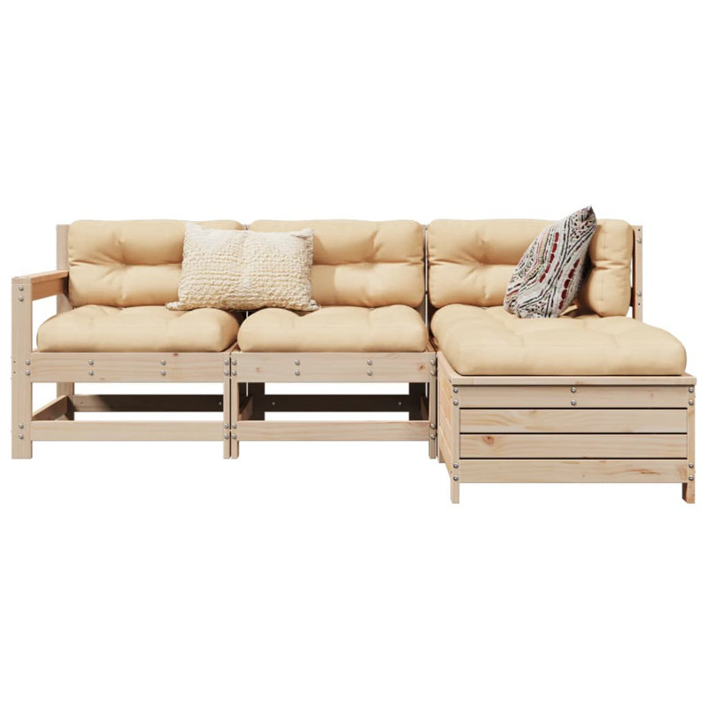 66cm Wide L-Shaped Patio Sofa