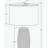 Lighting, 25"h, Table Lamp, Grey Ceramic, Grey Shade, Modern