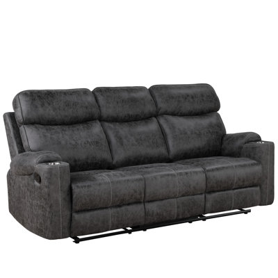 Lathyn Motion Sofa in Dark Grey