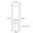 Gray Titanium Stainless Steel Coat Rack with Wheel