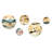 Marcellius - Abstract Abstract Round Wall Art Set Of 5