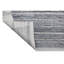 Tapis rectangulaire rayé en laine noué à la main gris / ivoire-86476010