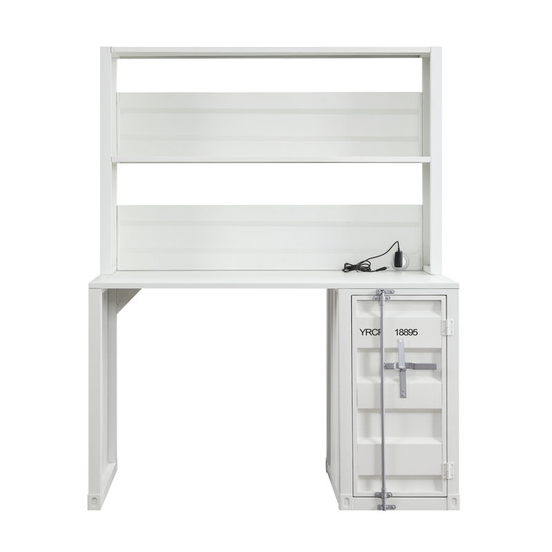 Bureau d'écriture avec huche Cargo, Blanc