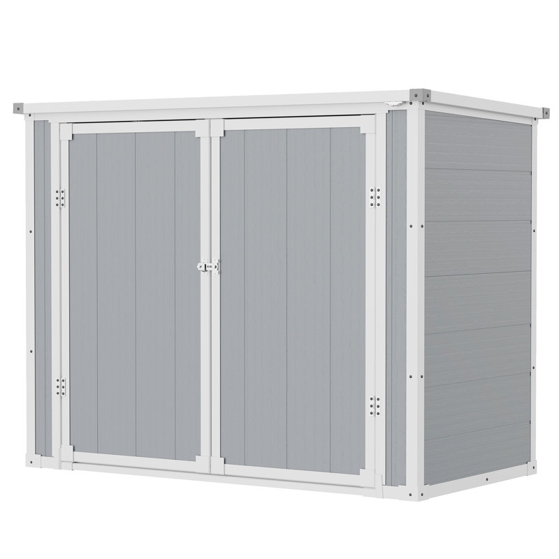 Rangement extérieur en résine de 8 pi x l 10 pi avec plancher