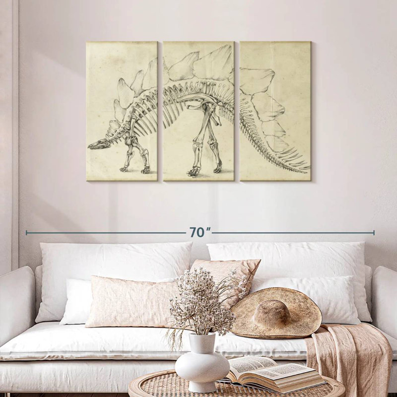 Brampt Dinosaur Study III, H 28 po x l 45 po