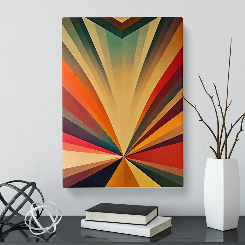 Anylah Sunset Art Deco - Wrapped Canvas, 50cm H x 35cm W