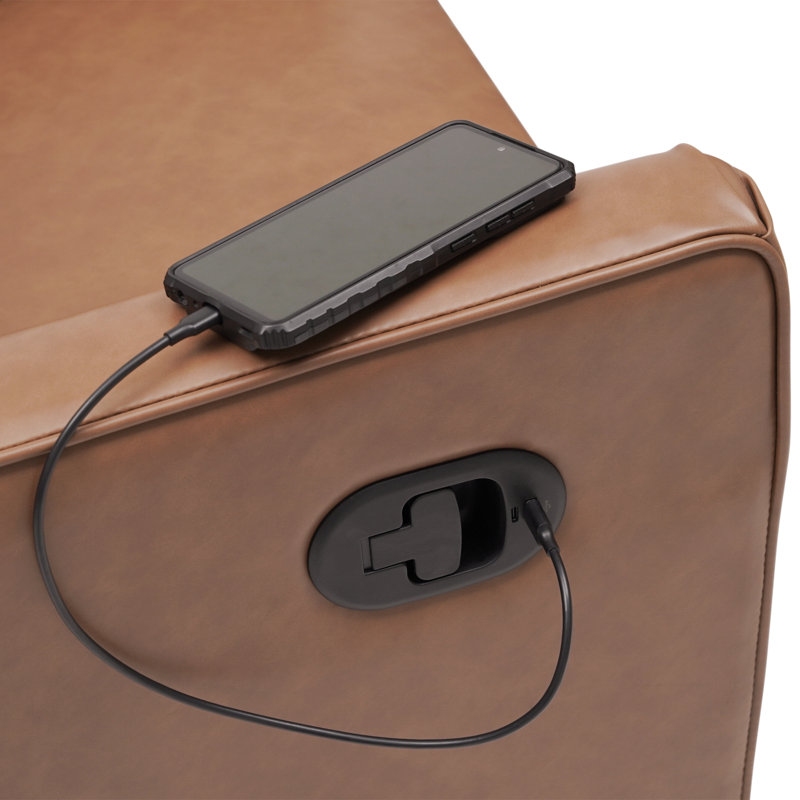 Manual Rocking Recliner-270 Swivel And USB And USB-C Charging Ports