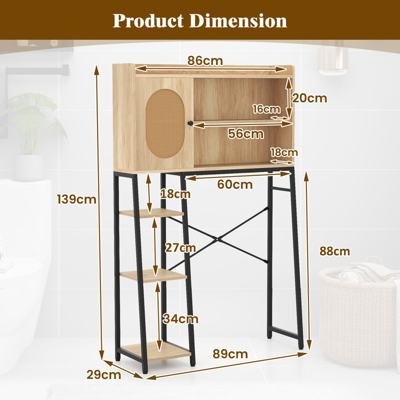Over The Toilet Storage