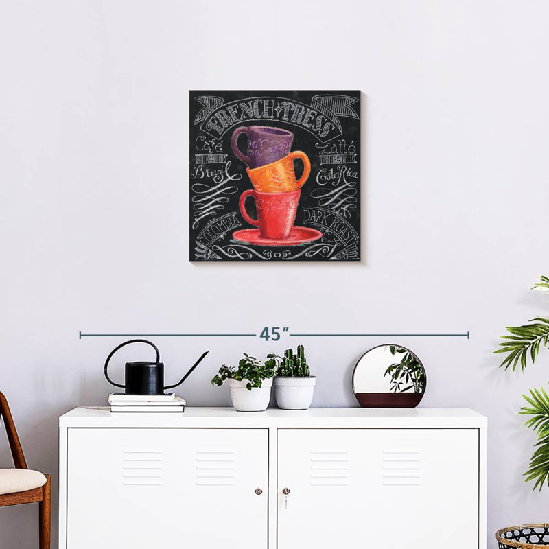 Yarlin Chalkboard Coffee II, 20" H x 20" W
