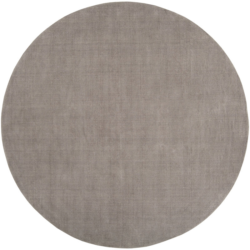 Crowe Hand Loomed Wool Area Rug, Round 8'