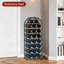 Open Shelving Wine Bottle Rack Black