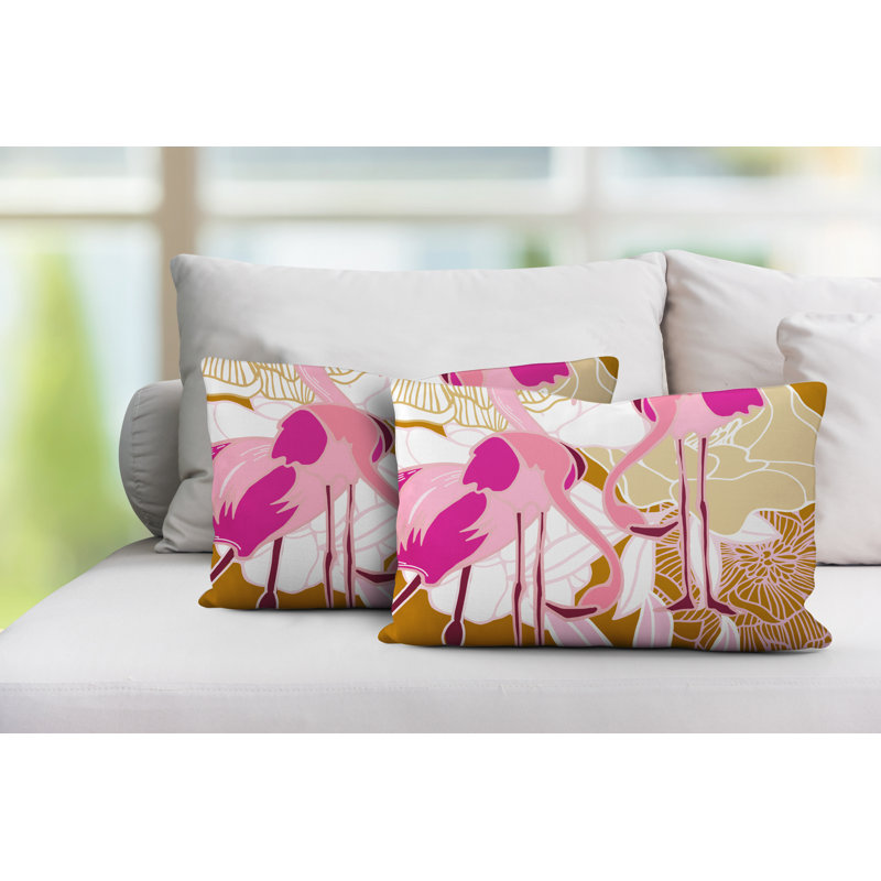 Coussin lombaire intérieur / extérieur Mingo, Jaune