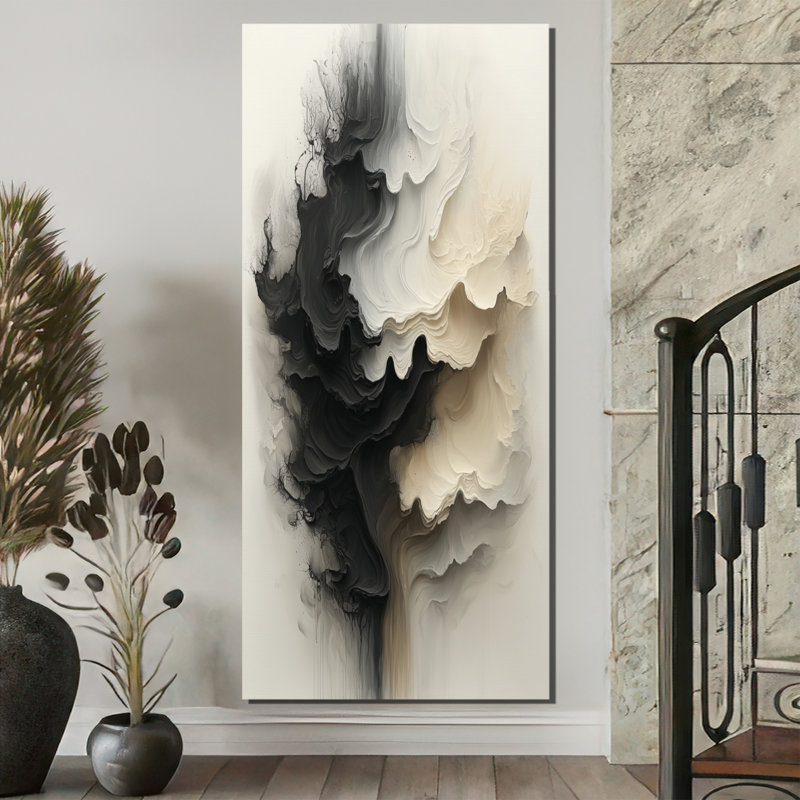 Oldsmar - Abstract Wall Decor, H 60 po x l 28 po, Toile tendue, Ne s’applique pas