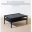 Table basse 2 en 1 en bois massif rétractable