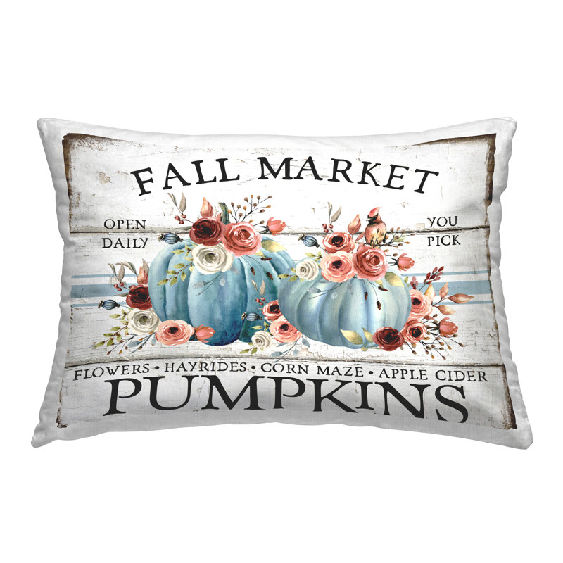 Coussin décoratif Fall Market avec roses par Creatif Belle