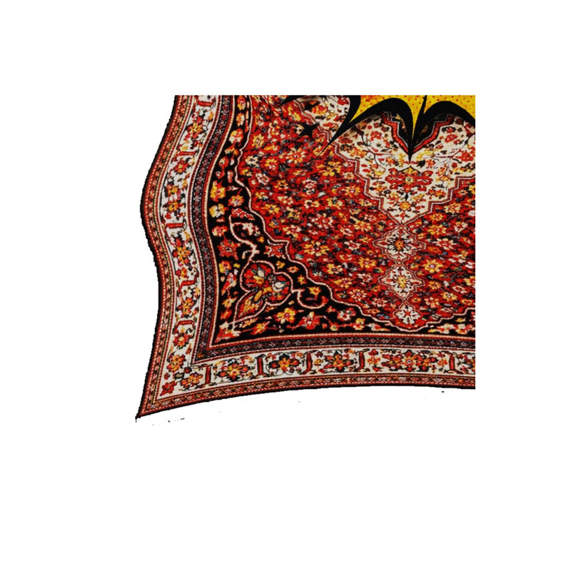 Tapis beige tissé traditionnel Mosso, 3'3" x 4'11"