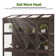 57.9" W x 28.5" D Wooden Greenhouse with Openable Roof and Lockable Door