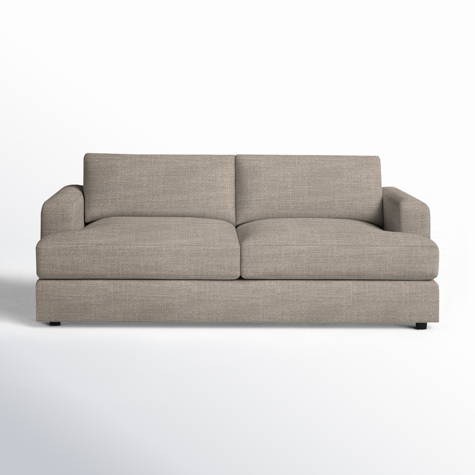 Cayden 84'' Upholstered Sofa, Conversation Ivory Basketweave