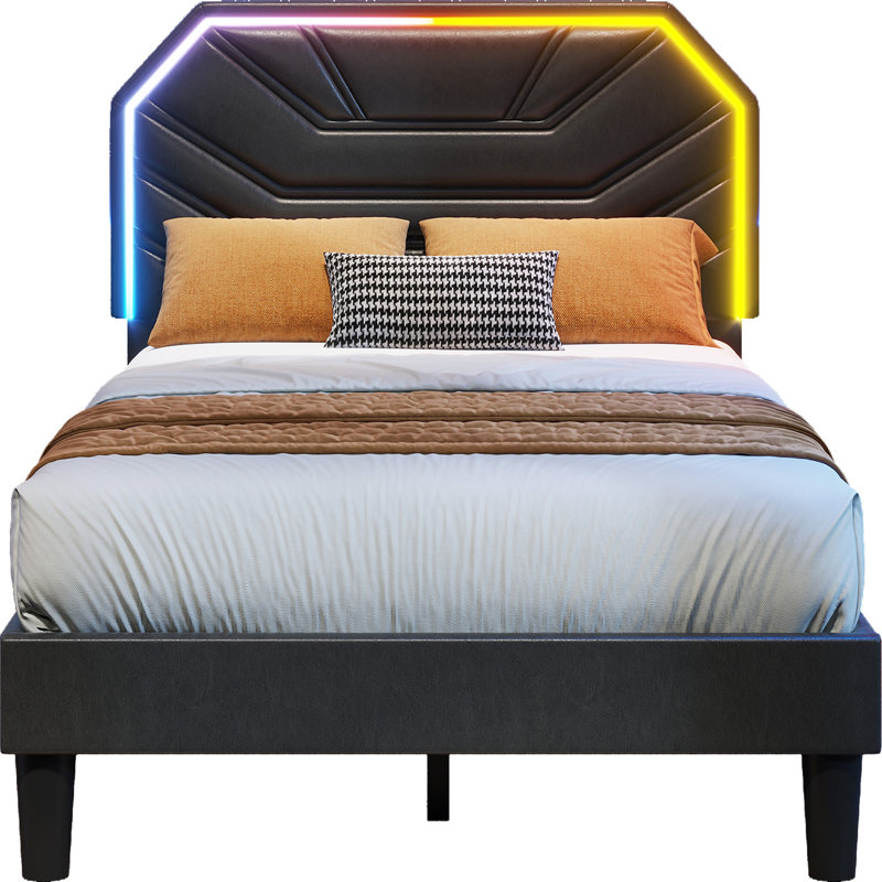 Bed Frames With Lighted Headboard, Extra-long Twin