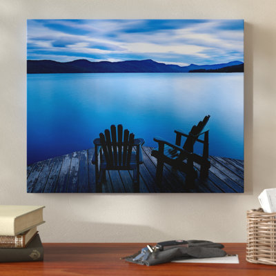 « scene on the water v », reproduction de photo sur toile