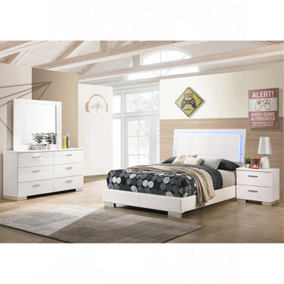 Ensemble de chambre à coucher double 4 pièces Dulcey