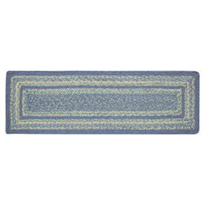 Tapis d'escalier bleu / beige Andreja