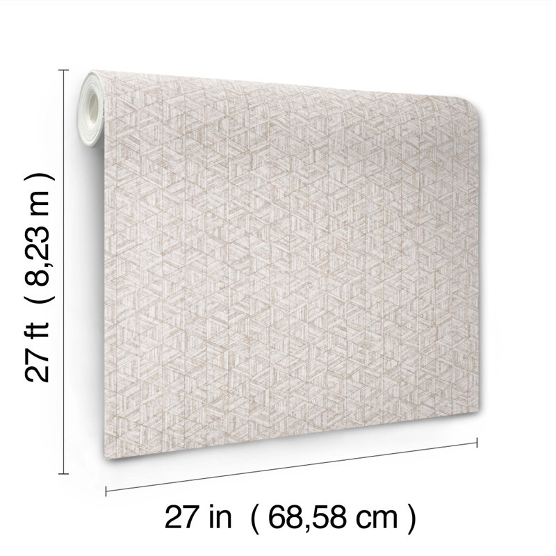 Rune Abstract Wallpaper Roll, Chestnut