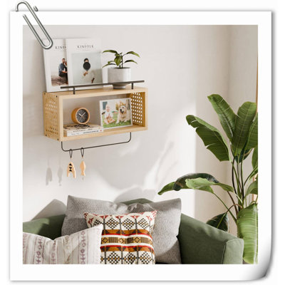Dionna 2 Piece Wood Floating Shelf
