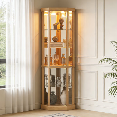 Vitrine d'angle en verre Therris