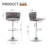 Velvet Bar Stools Set Of 3, Counter Height Bar Chairs With Low Back, Gold Swivel Bar Stools For Kitchen Island, Bar Pub-354140846-354140840