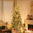 7.5ft High Pre-Lit Artificial Christmas Tree with Snowflake Branches, LED Lights
