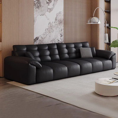 Italian minimalist black sofa