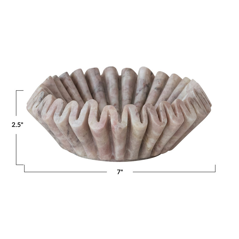 Marble Fluted Dish