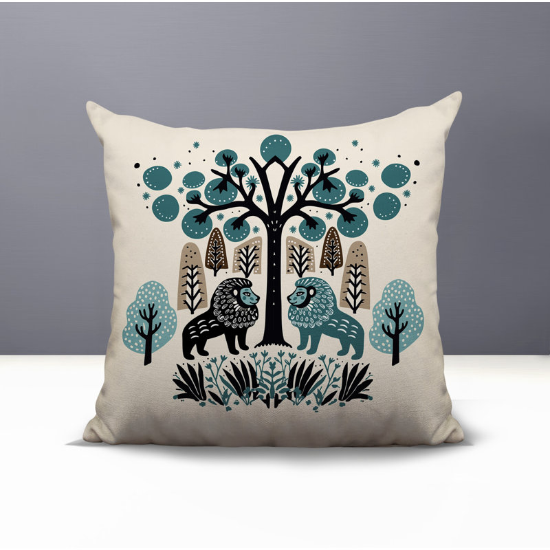 Coussin Comas, Carré 19 po, Émeraude