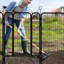 Parc pour chien 16 panneaux en métal, 40 po, très grand avec barrière autobloquante, robuste, réglable pour l'intérieur et l'extérieur, assemblage rapide, rouille,