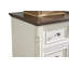Commode 7 tiroirs pour chambre à coucher avec base en bois et bordure en bois, commode rustique en bois rustique, commode de rangement pour chambre à coucher, salon