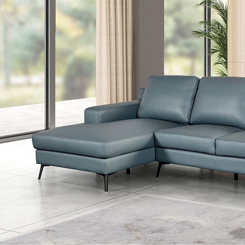 Canapé modulaire Jameisen, Left Hand Facing, Blue Leather Match