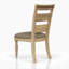 Chaise d'appoint à dossier échelle - Finition caramel (ensemble de 2)-724723538