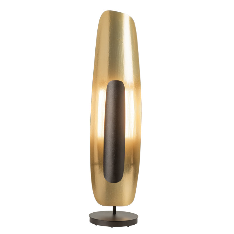 Shield Floor Lamp, Modern Brass, 49.6", Oil Rubbed Bronze