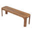 Ensemble de salle à manger de patio 3 pièces en bois d'acacia avec plateau à lattes et bancs Tavira-126350977