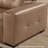Modern Leather 6-Piece Classic U shaped Sleeper Sectional with Two Large Ottomans Chaise-1777925691