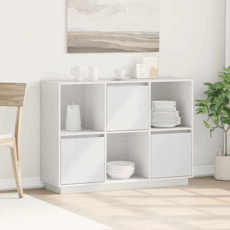 Harel 110.5cm Solid Wood Sideboard, White