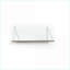 Tablette murale, tablette simple en bois massif minimaliste moderne avec supports chromés, fixation murale | Blanc | Bois massif