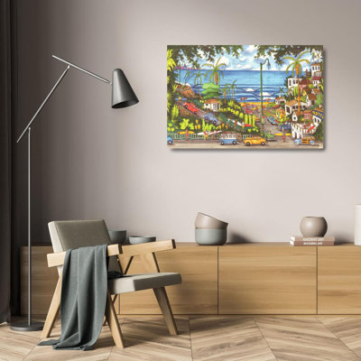 Plage au clair de lune