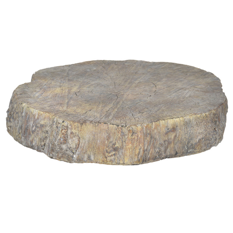 Wood Tabletop Dish, 2.2" H x 12" W x 12" D